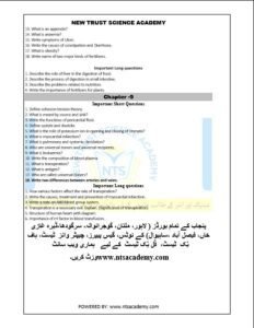 9th Class Biology guess paper for Lahore board exams. Important questions to help you score high.