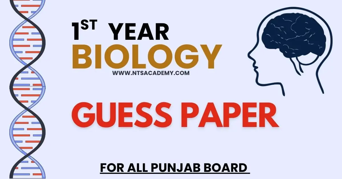 1st Year Biology Guess Paper 2025: Important topics and questions for upcoming exams. #Biology #GuessPaper