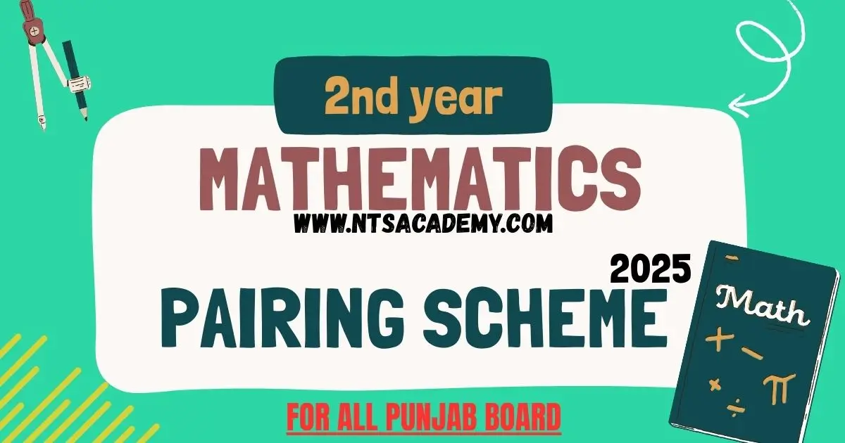 2nd Year Math Pairing Scheme 2025