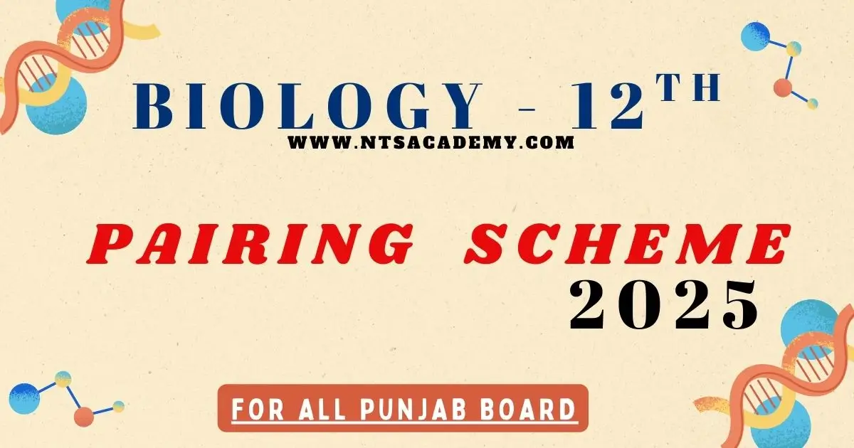 2nd Year Biology Pairing Scheme 2025.