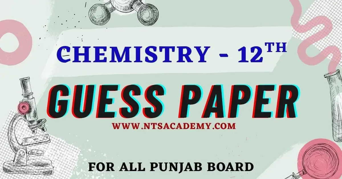 2nd Year Chemistry Guess Paper for 2025 exams. Important questions for exam preparation.