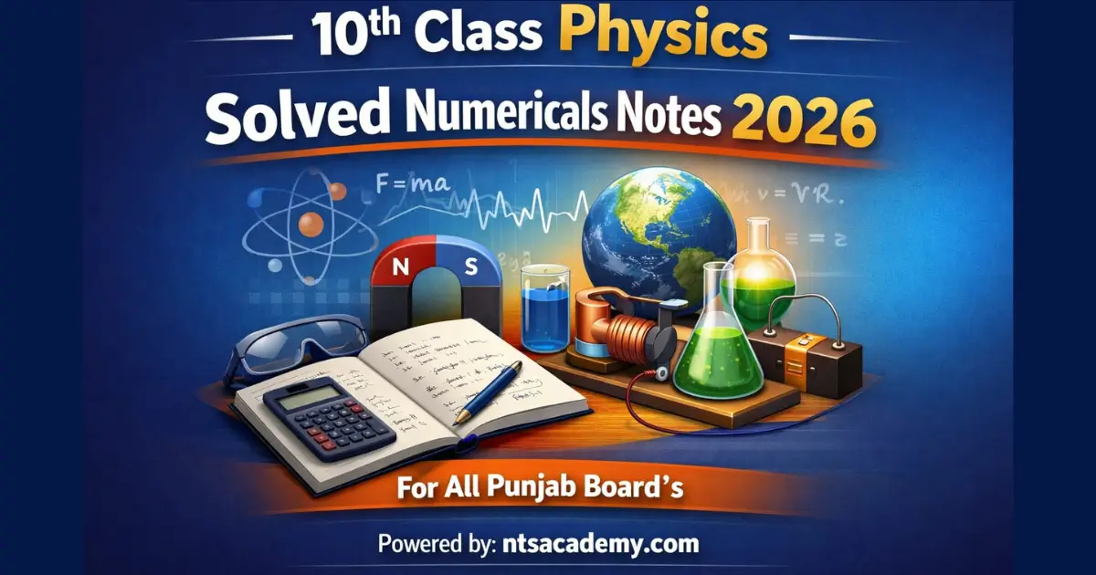 10th Class Physics: Solved numerical problems on Light Reflection and Refraction for 2026.