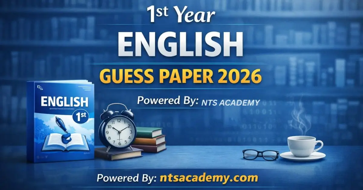 1st Year English Guess Paper 2026 exam preparation guide.